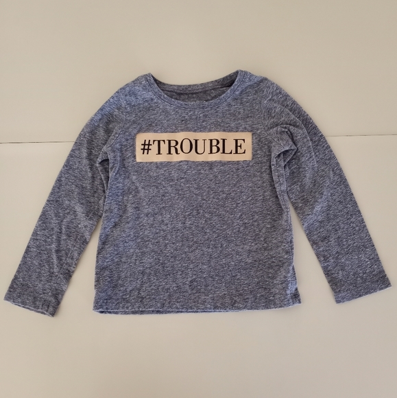 The Children's Place Long Sleeve Trouble Tee Shirt Toddler Girls Size 3T - Picture 1 of 13